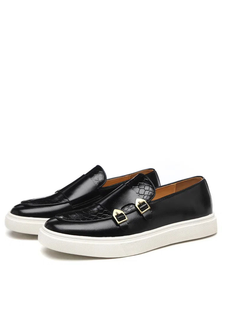 Туфли-лоферы, искусственная кожа, пряжка, модель WZWH-S22 Twenty Eight Shoes, черный — фото 4