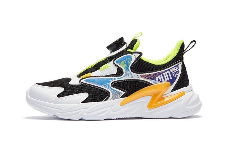 

361°KIDS Антиударные и износостойкие низкие детские беговые кроссовки black blue kids'