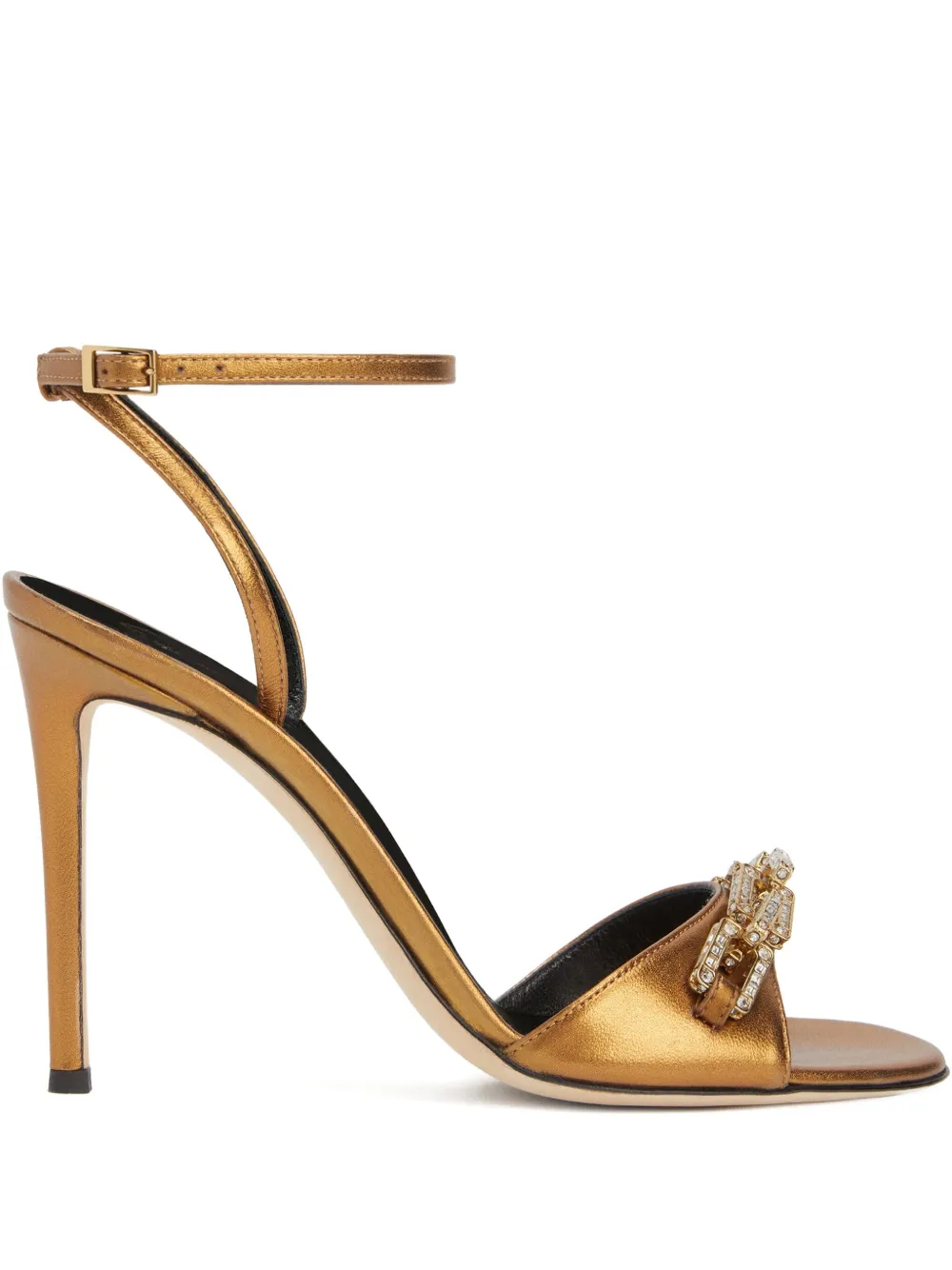 Сандалии Evry, украшенные кристаллами Giuseppe Zanotti, золотой