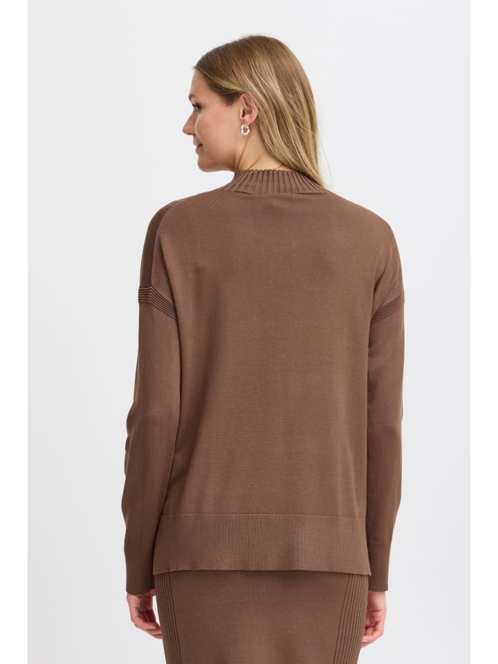 

Fransa Свободный вязаный свитер FRALMA в цвете Rain Drum