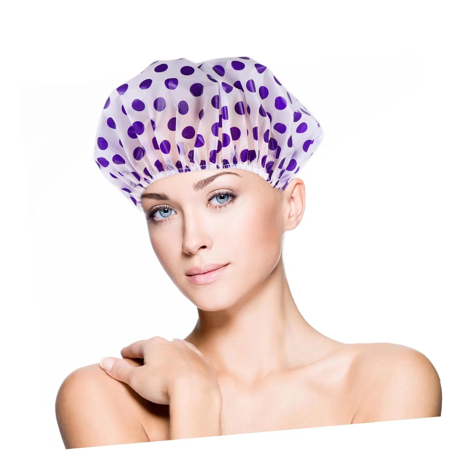 Шапочка для душа Healeved 12 шт, PEVA, 28x28 см, мультиколор — фото 3