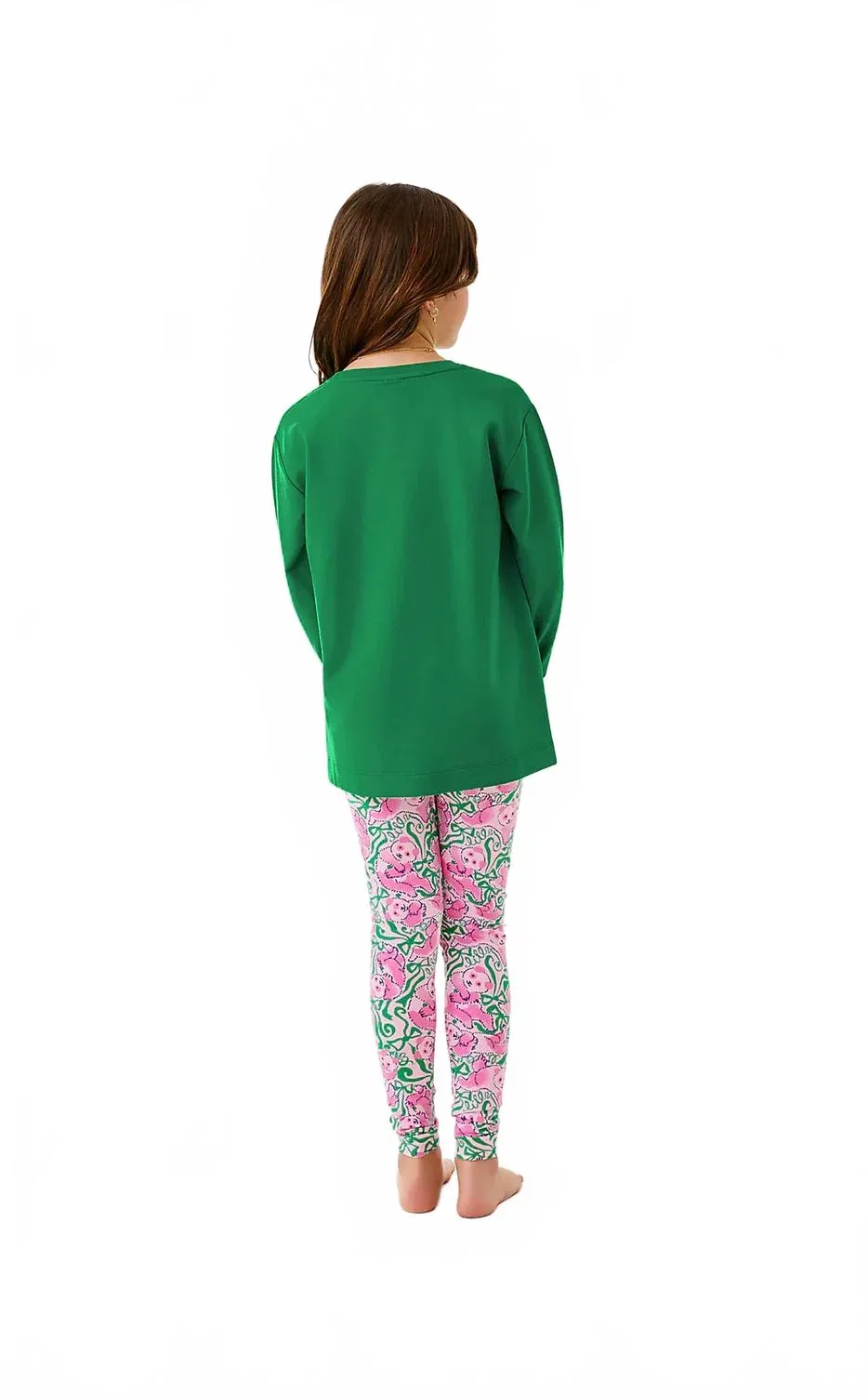 Детский свитшот для девочек с длинным рукавом Mini Ballad Lilly Pulitzer, Multi Deck The Palms Embroidery — фото 2