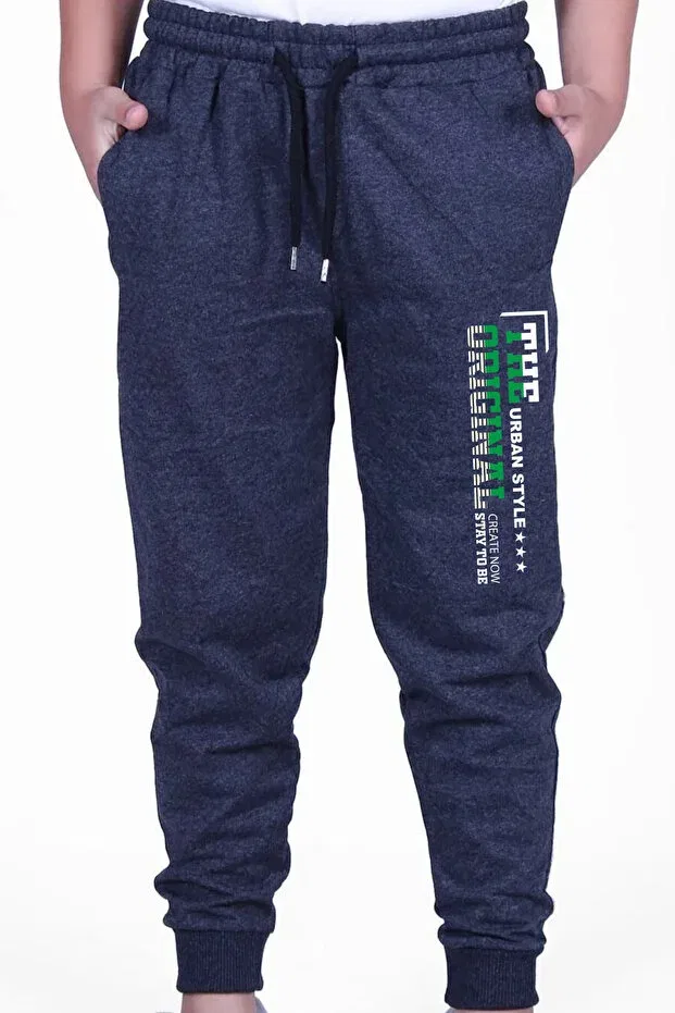 Детские спортивные штаны для мальчиков с принтом Urban Style Printed Jogger Panios Kids, Smoke Grey — фото 3