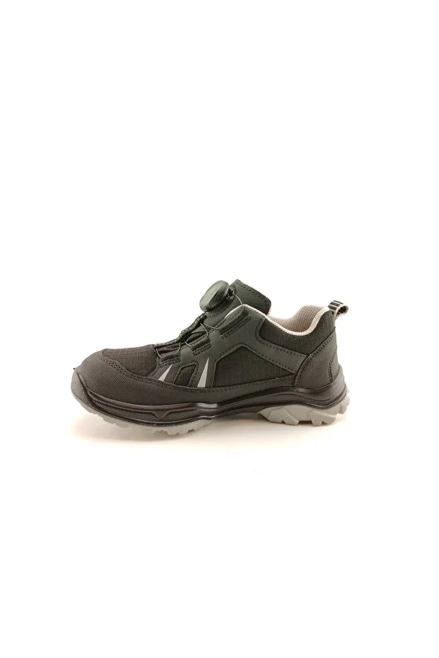 Детские туфли для девочек на шнуровке из искусственной кожи Superfit, Black/Light Gray — фото 4