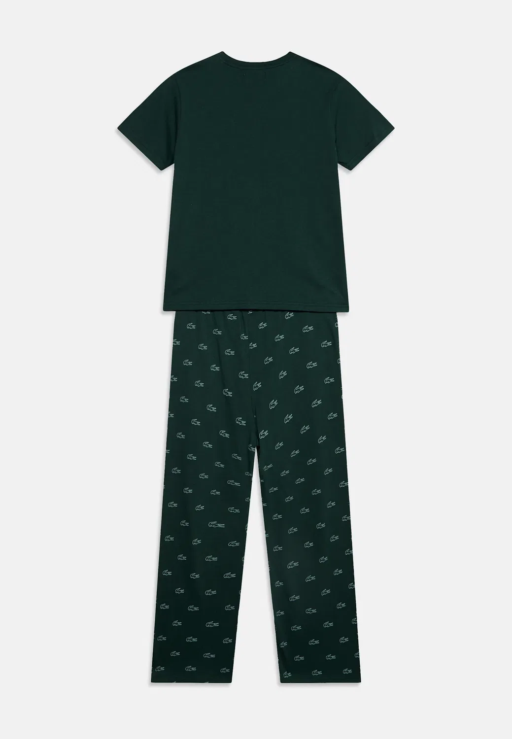 Комплект пижамы-комбинезона унисекс с футболкой и штанами для сна Lacoste, Sinople — фото 2