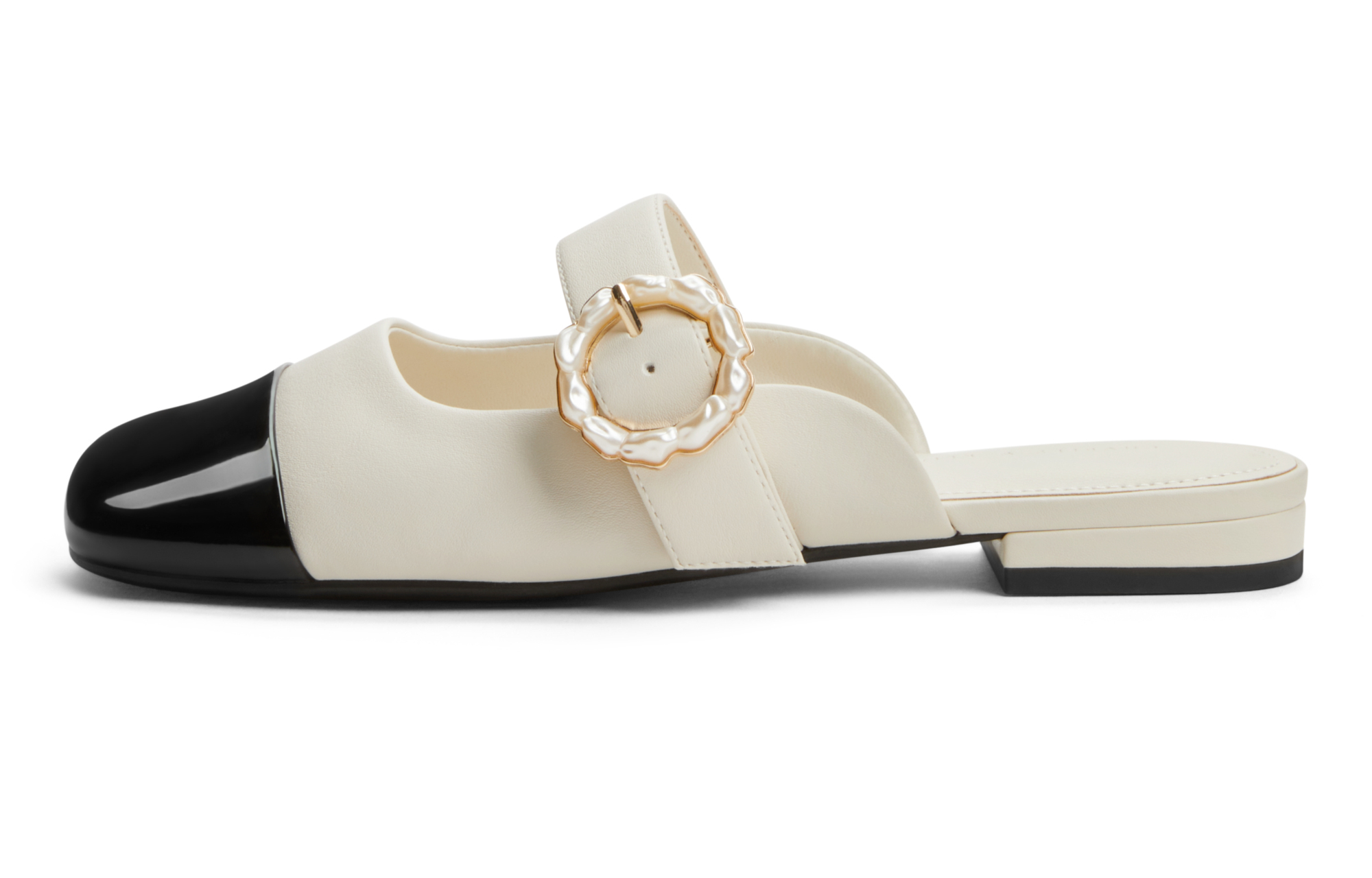 Закрытые тапочки на каблуке 1,5 см CHARLES&KEITH, светло-сиреневый