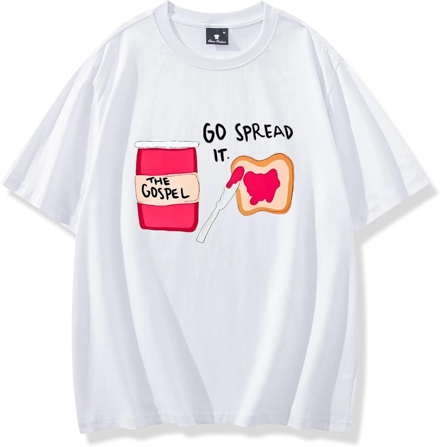 Женская футболка с принтом Gospel Regular Fit, White