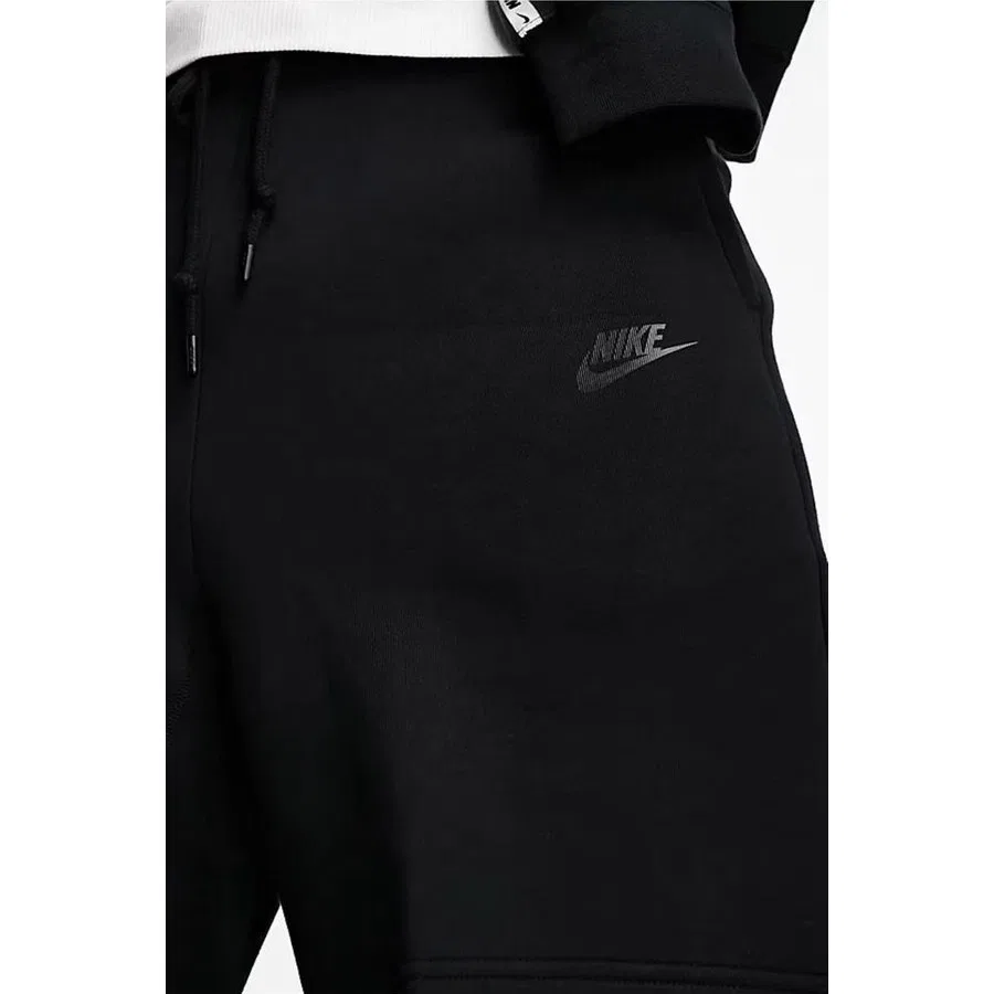 Шорты спортивные с принтом Tech Fleece Nike, Черный — фото 2