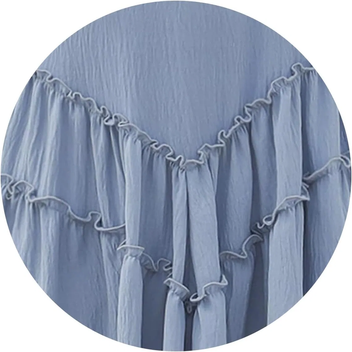 Женский пляжный сарафан купальника Sleeveless Flowy, Blue — фото 3