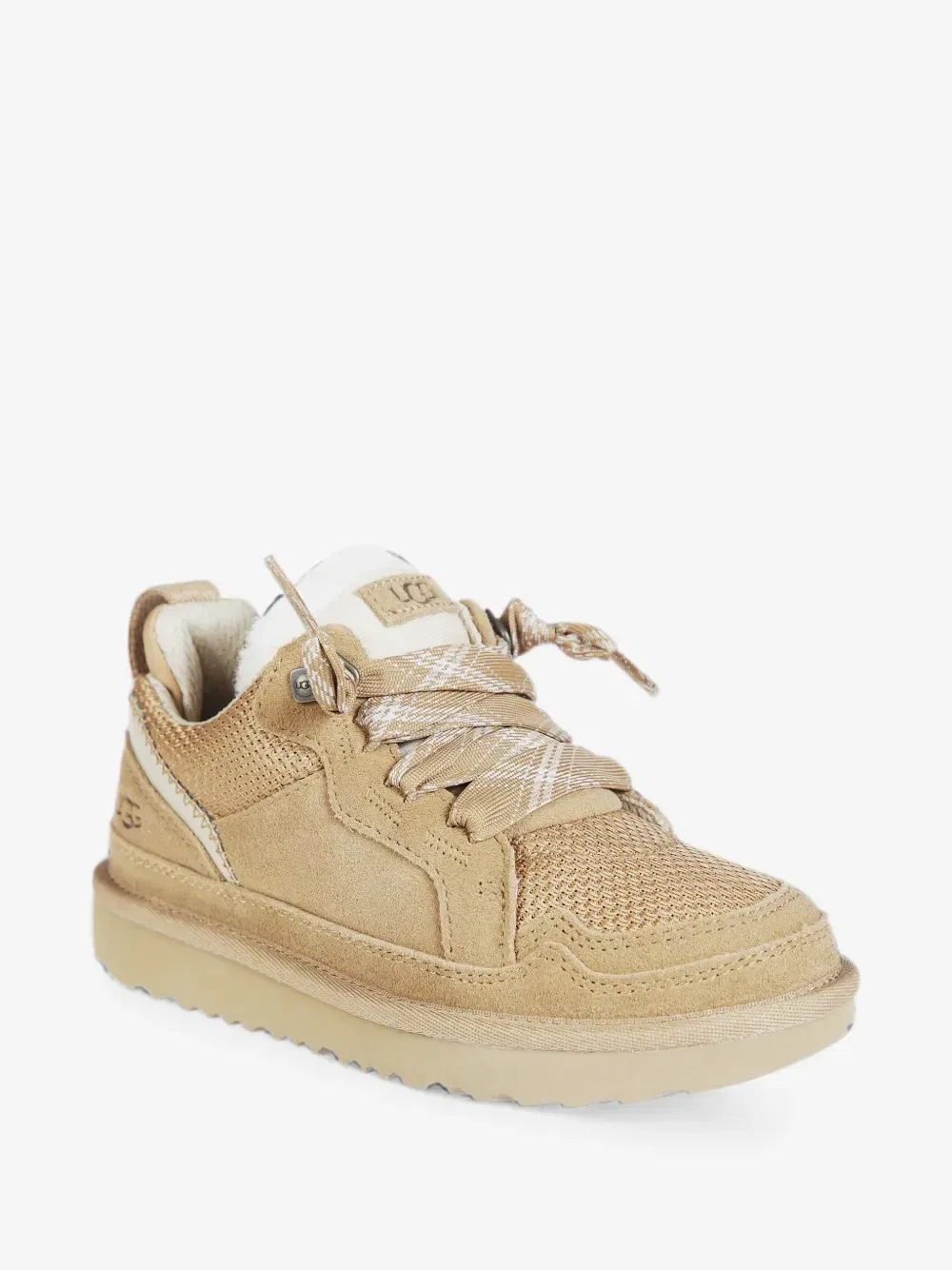 Низкие кеды на шнуровке Lowmel Ugg Kids, бежевый