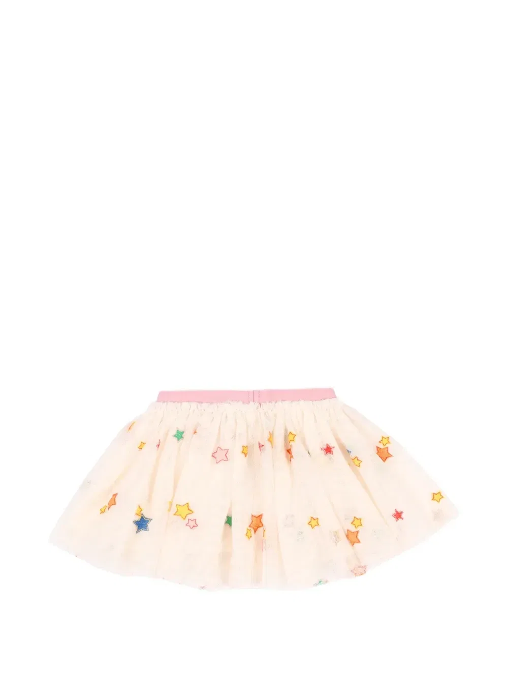 Юбка из тюля со звездным мивом Stella Mccartney Kids, бежевый — фото 2