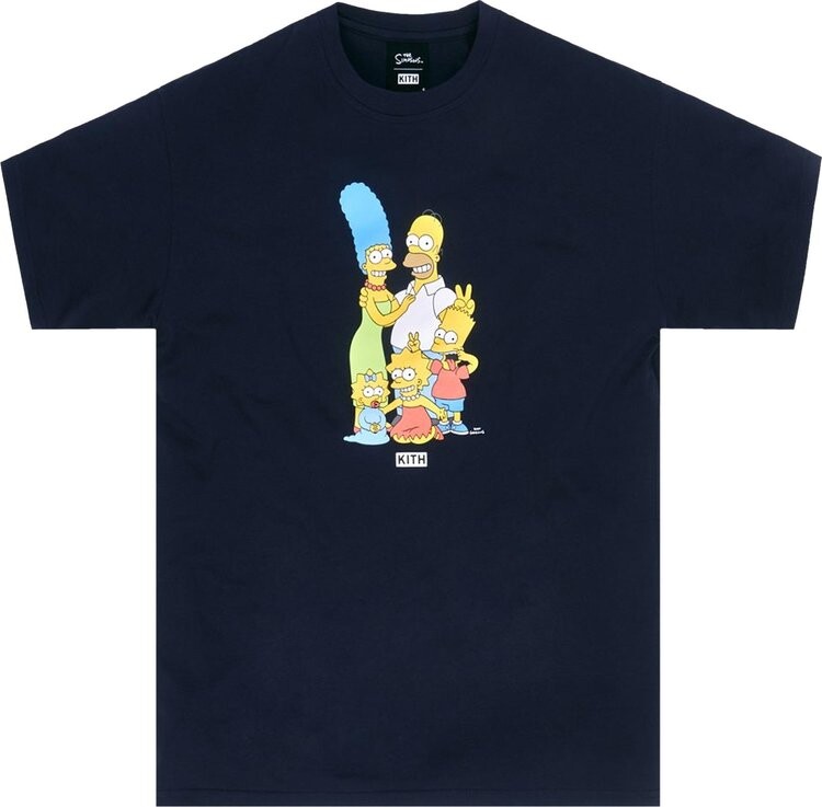

Футболка Kith For The Simpsons Portrait Tee 'Navy', синий