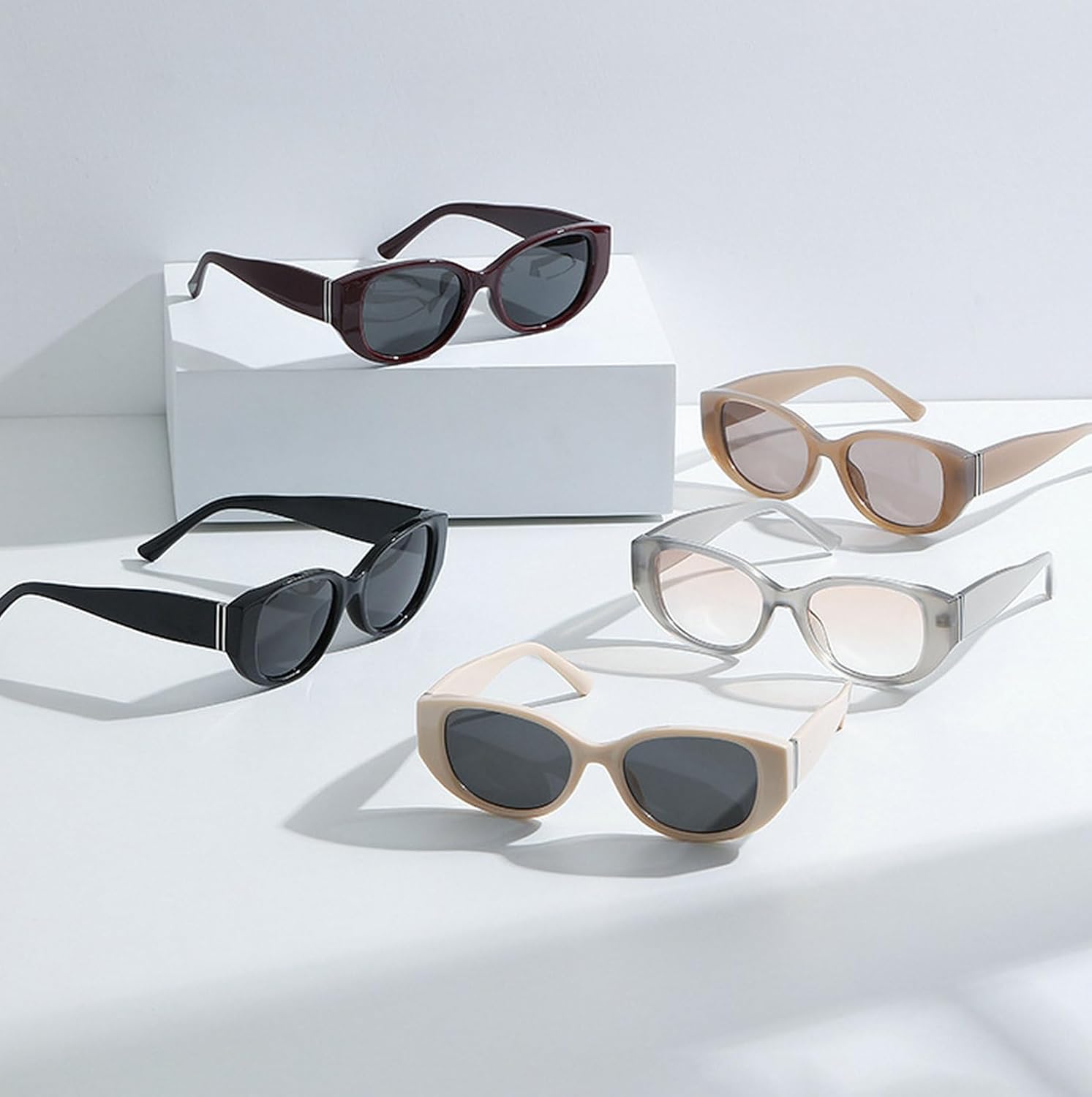 

Винтажные маленькие солнцезащитные очки Laureles «Кошачий глаз» в стиле Y2K для женщин, модные для активного отдыха и путешествий, хип-хоп, овальные солнцезащитные очки для мужчин, C2