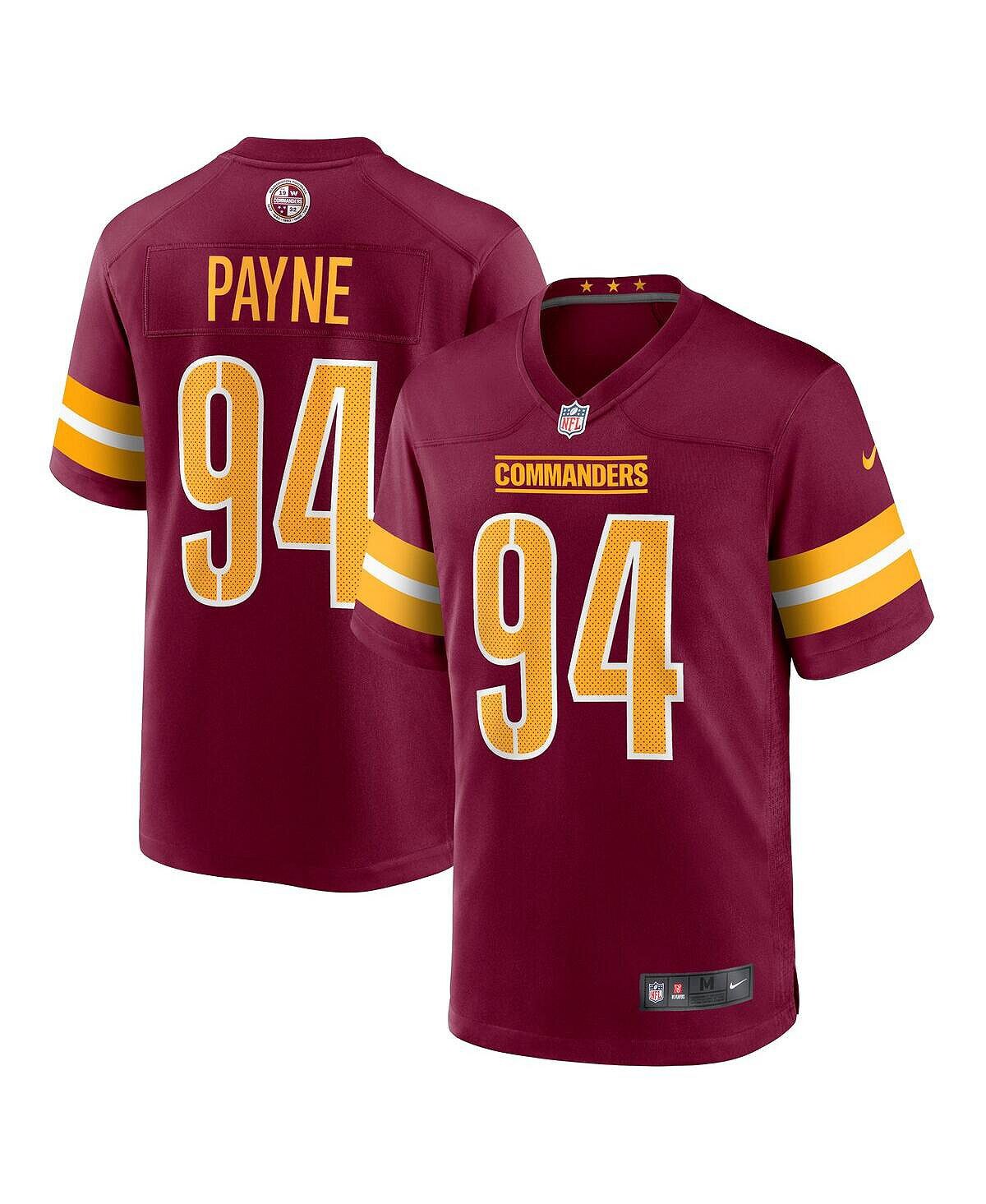 

Мужская футболка da'ron payne burgundy washington commanders game Nike