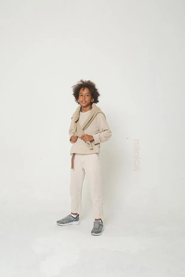 Детский кардиган для мальчиков хлопковый Thessaloniki Knitwear Ugly Duck, Beige — фото 4