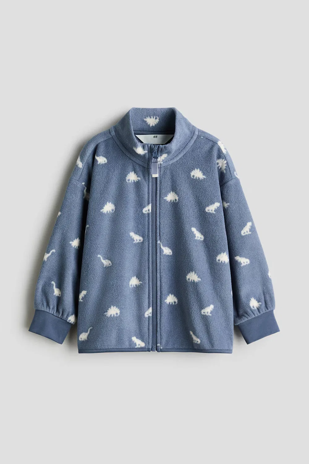 Флисовая куртка H&M, Taubenblau/Dinosaurier