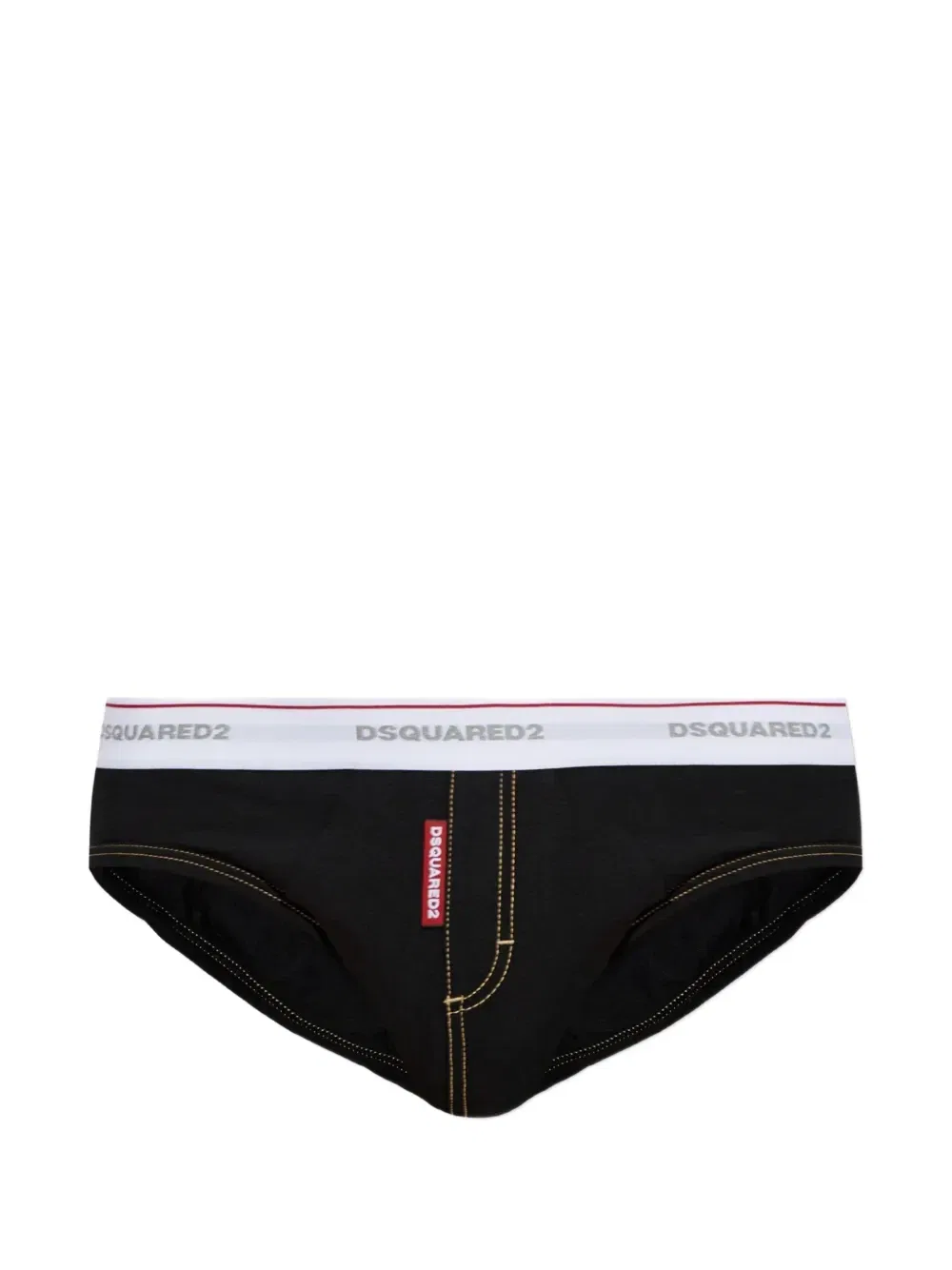 Хлопковые трусы с логотипом DSQUARED2, черный