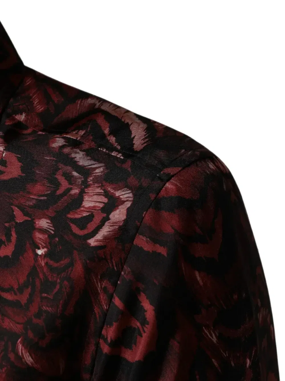 Рубашка с принтом и короткими рукавами DOLCE & GABBANA, красный — фото 3
