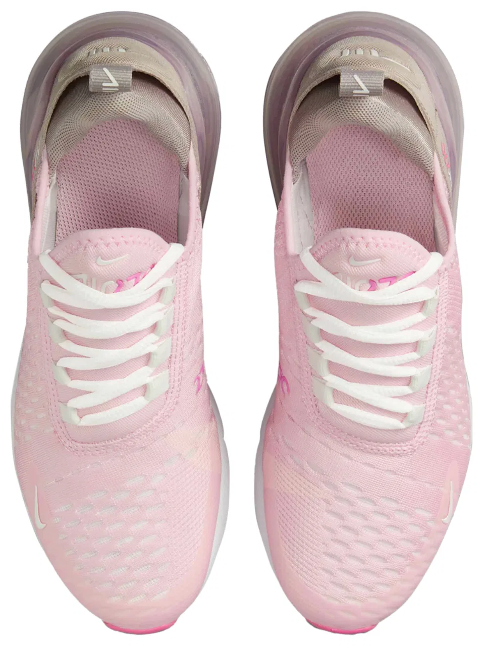 Кроссовки для мальчиков Air Max 270 AC Nike, цвет Pink Foam/Summit White — фото 4