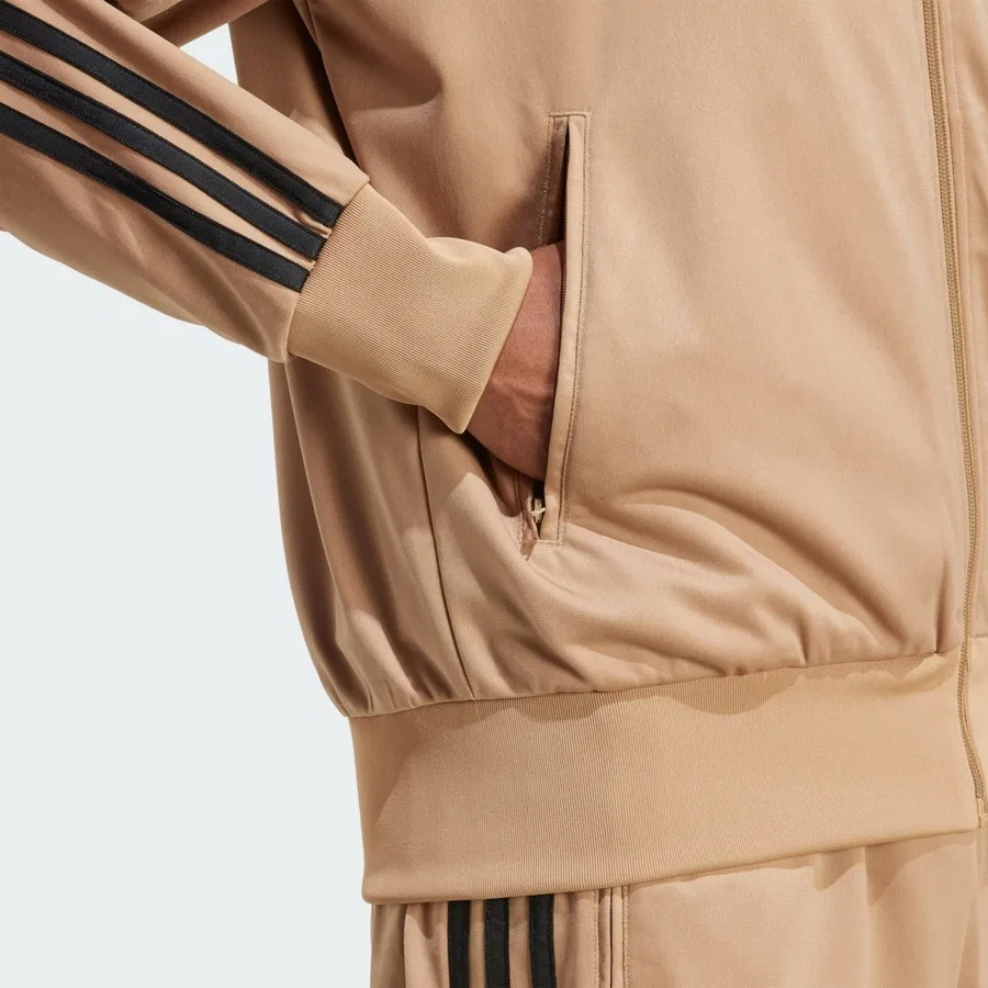 Куртка спортивная с длинным рукавом Originals JY6366 Adicolor Classics Firebird Track Top adidas, Бежевый — фото 4
