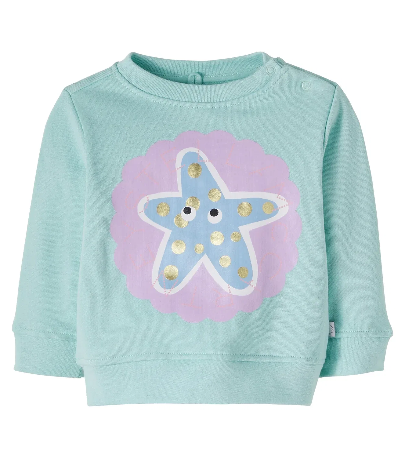 Детская толстовка из хлопкового трикотажа с принтом, Stella Mccartney Kids, синий