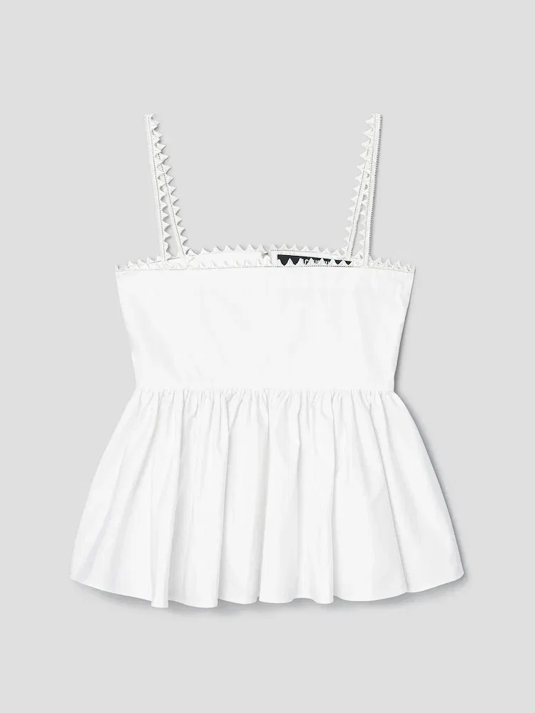 Топ женский с пеплумом Le Haut Traversin JACQUEMUS, White