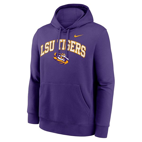 Мужской фиолетовый худи LSU Tigers Club Fleece Arch Nike — фото 3