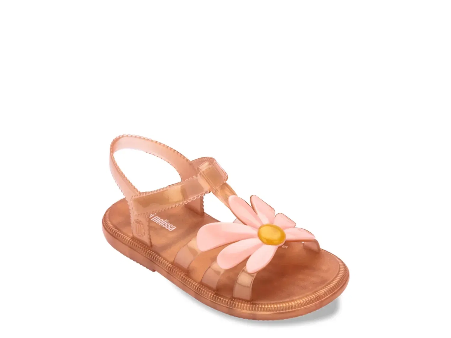 Сандалии джелли Hip Bloomy, Mini Melissa, Cognac