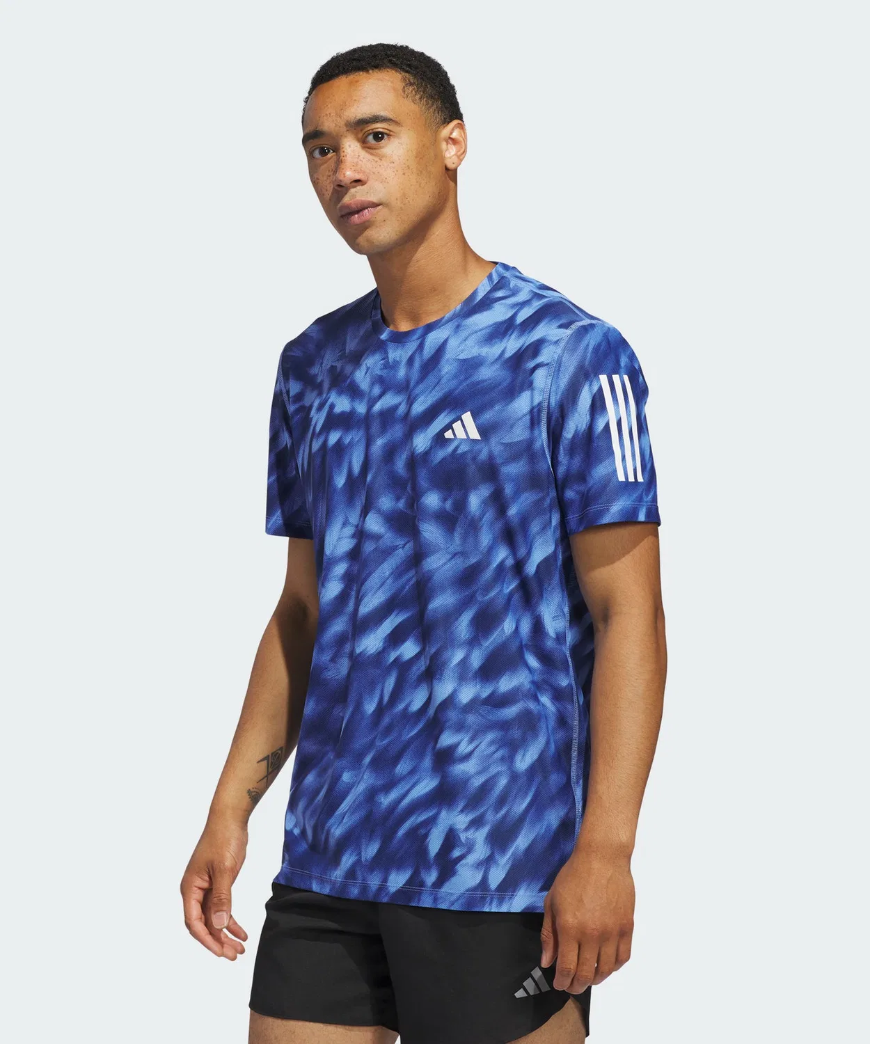 Мужская футболка с принтом Own the Run Adidas, Blue