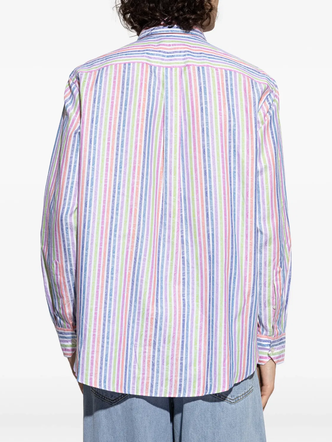 Рубашка с полосатым логотипом ETRO, белый — фото 4