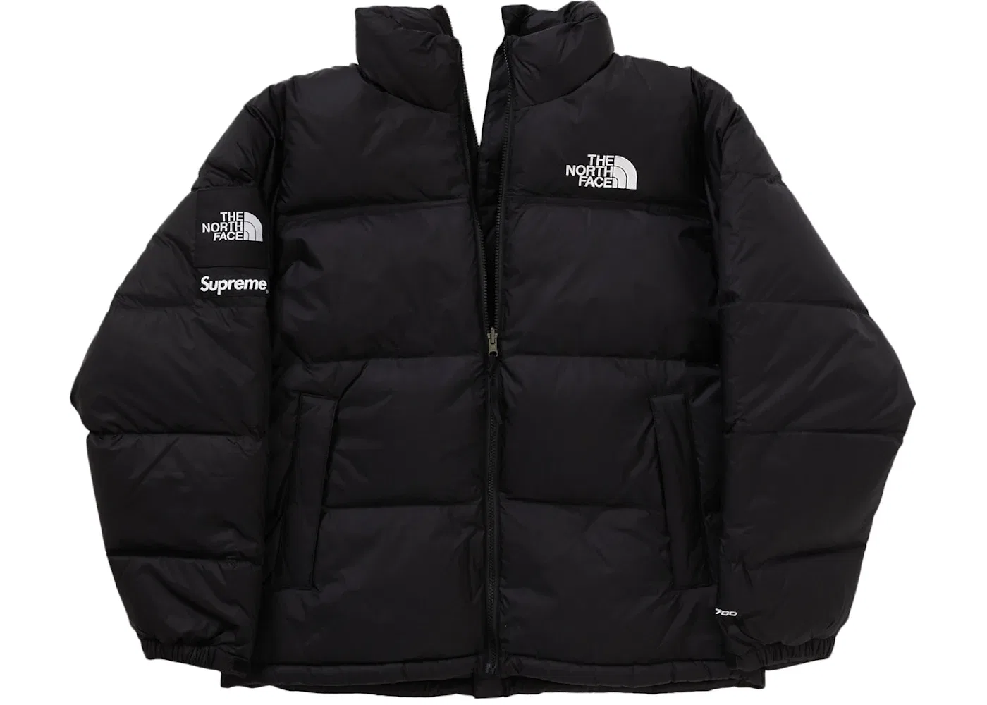 Мужская куртка с принтом Split Nuptse Supreme, Black — фото 3