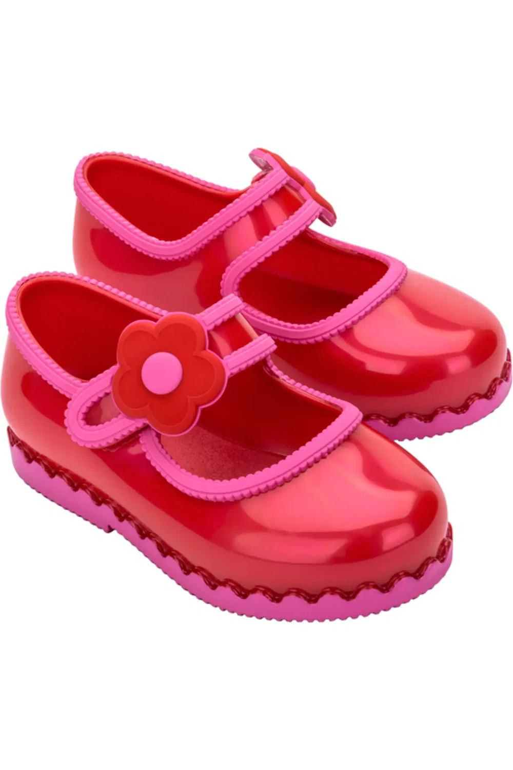 Детские туфли Мэри Джейн с фруктовым ароматом Hip Ballerina Mini Melissa, красный