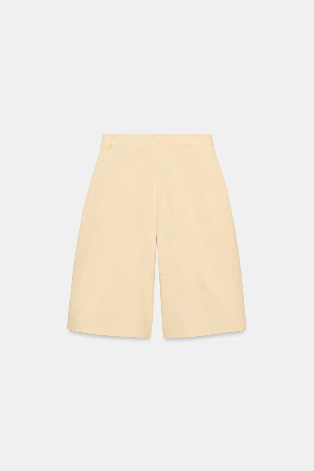 Плиссированные бермудские шорты из коллекции ZW ZARA, Butter — фото 3