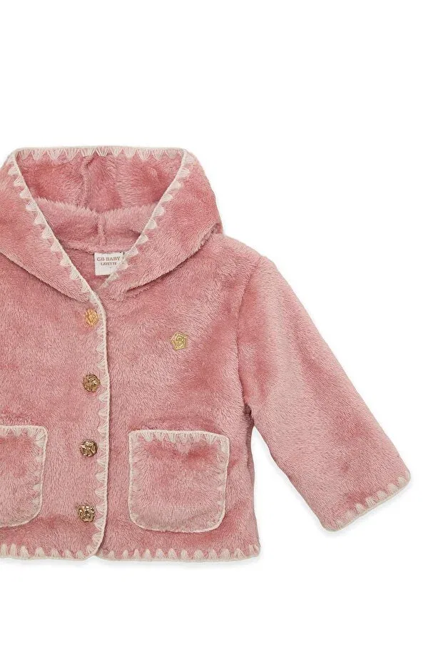 Детский кардиган для девочек хлопковый Layette, Pink — фото 2