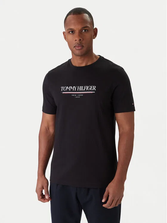 Футболка regular fit Brand Love Tommy Hilfiger, черный