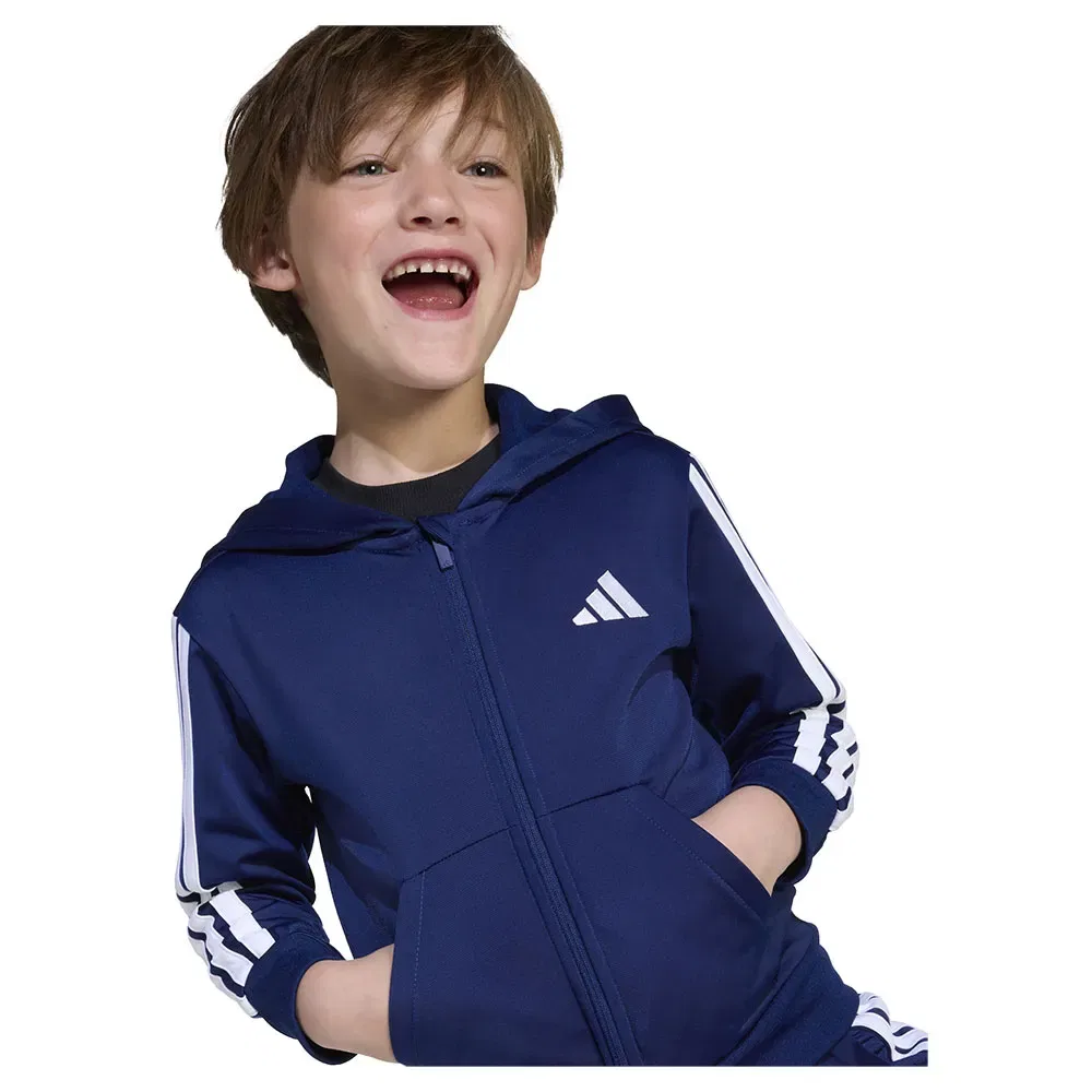 Детский спортивный костюм с принтом Adidas Essentials, Blue — фото 4