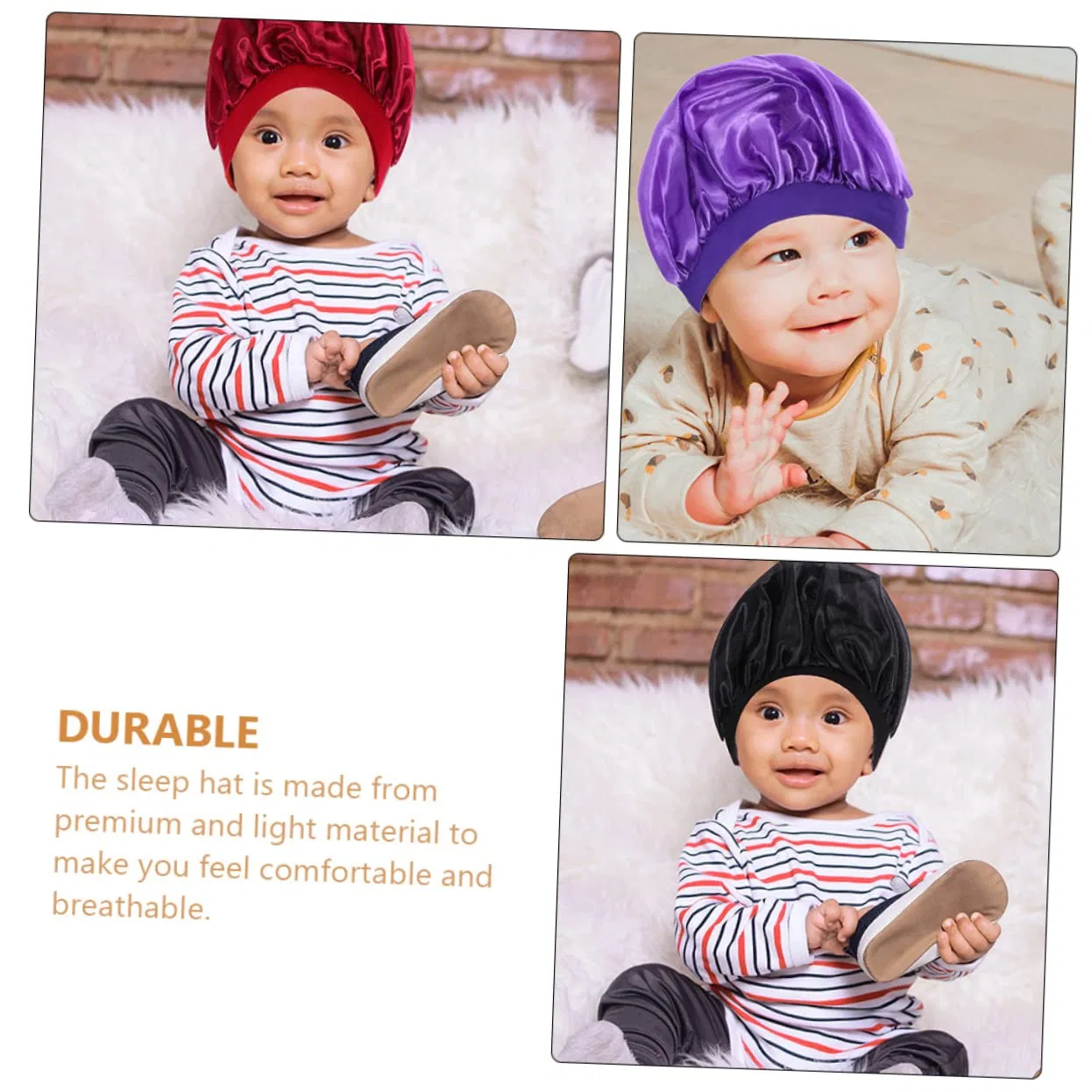 Шапочка для душа Polyester, 3-Pack, 20x20 cm FRCOLOR — фото 4