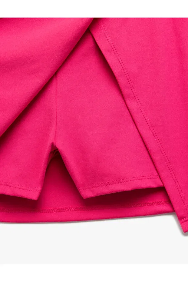 Детская мини-юбка-шорты с принтом Koton, Fuchsia — фото 4