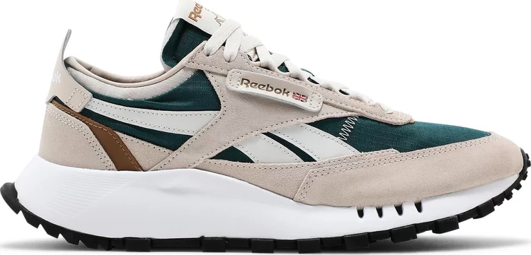 Кроссовки classic leather legacy 'stucco midnight pine' Reebok, коричневый - фото