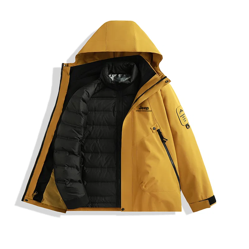 Детский худи с капюшоном и отстегивающейся подкладкой Jeep, Pomelo Yellow
