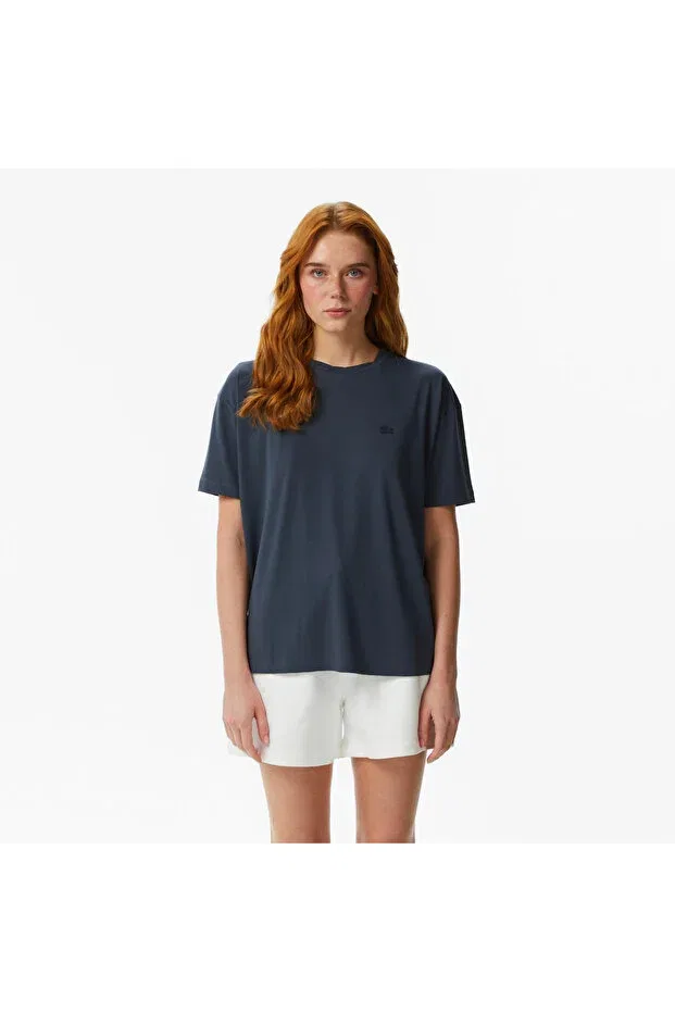 Футболка Lacoste S5t-Grey серая свободного кроя