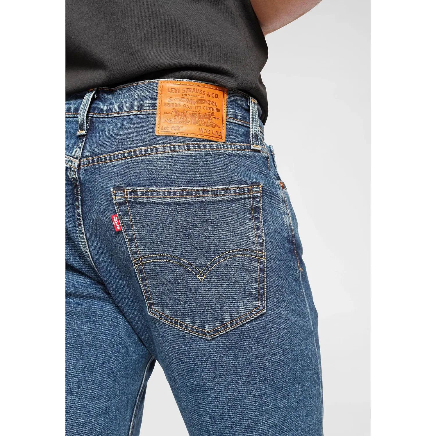 Мужские tapered-fit джинсы 502 Taper Levi's, Stonewash — фото 3