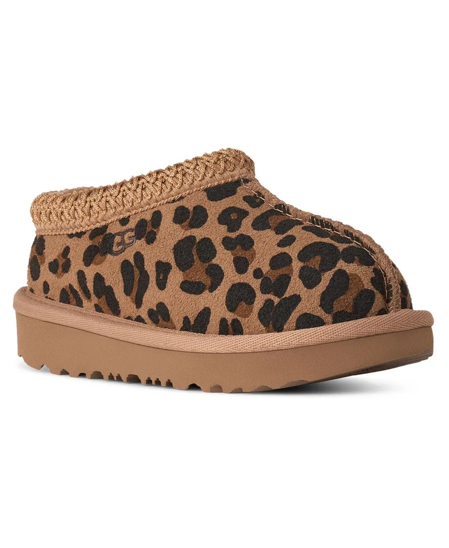 Детские тапочки-мокасины Tasman II Spotted с начесом UGG, Tan
