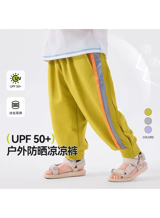 Солнцезащитные штаны для активного отдыха UPF50+ Doodle Home, желтый — фото 2