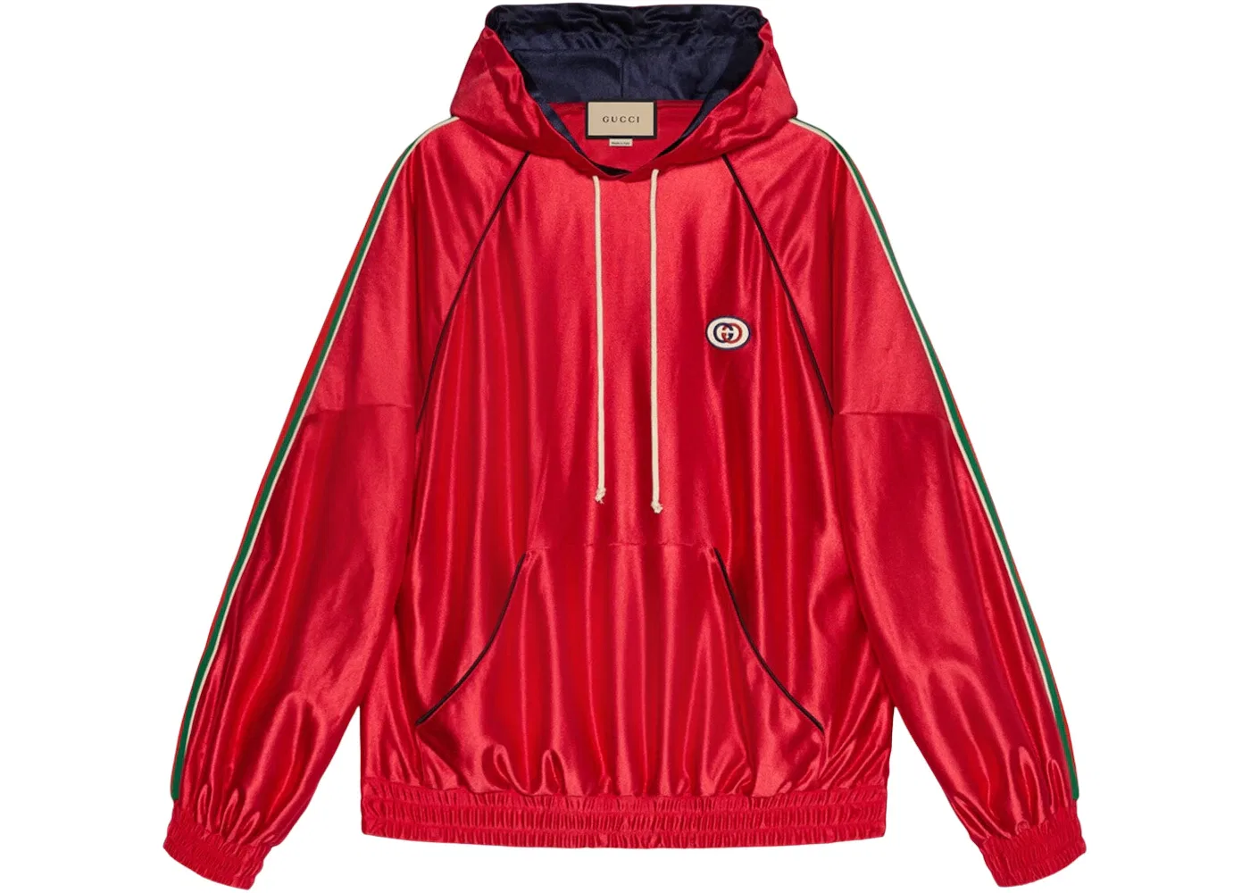 Мужской худи с принтом Sweatshirt With Web Gucci, Bright Red