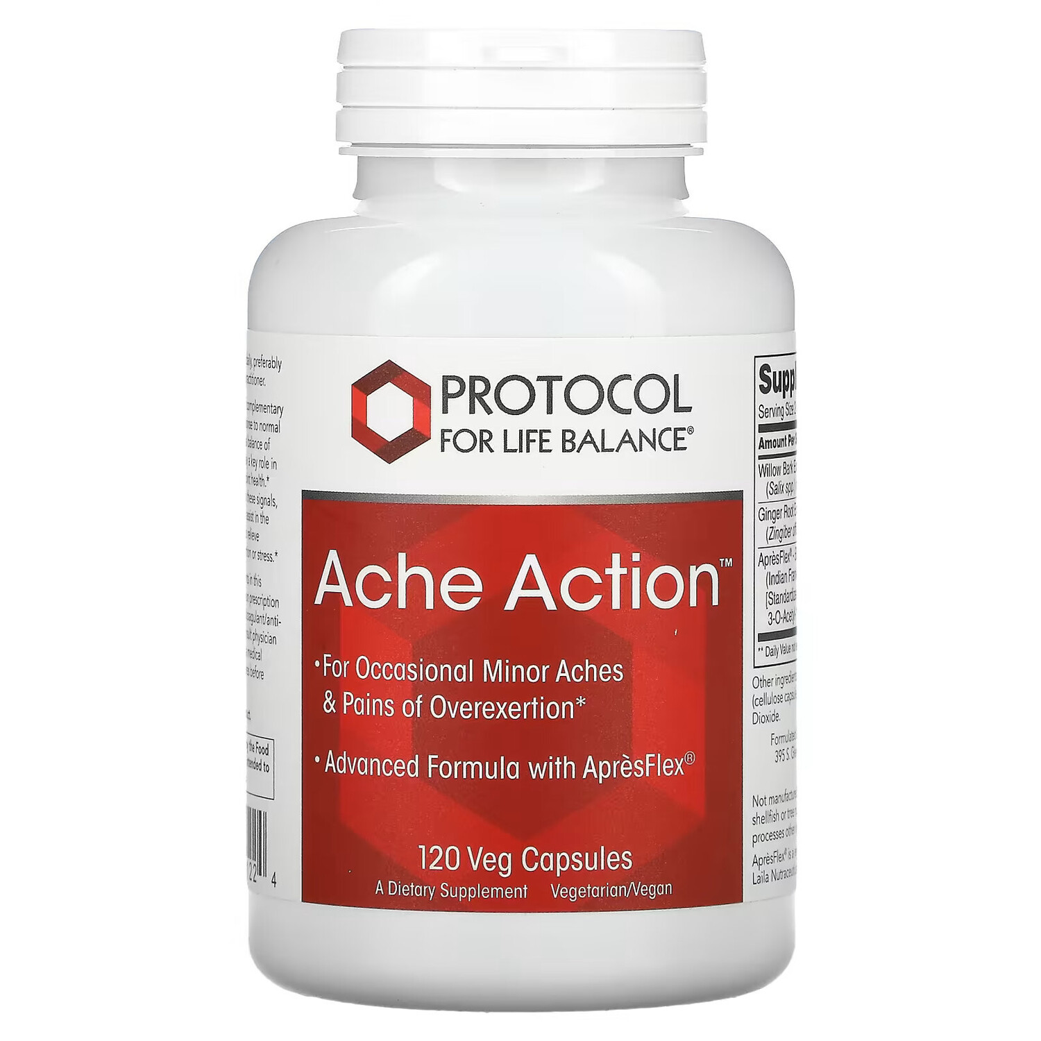 

Protocol for Life Balance, Ache Action, 120 растительных капсул