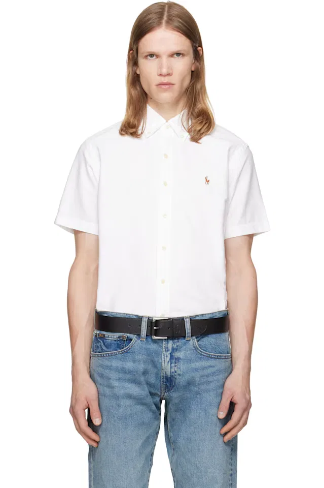 Белая классическая рубашка Oxford Polo Ralph Lauren