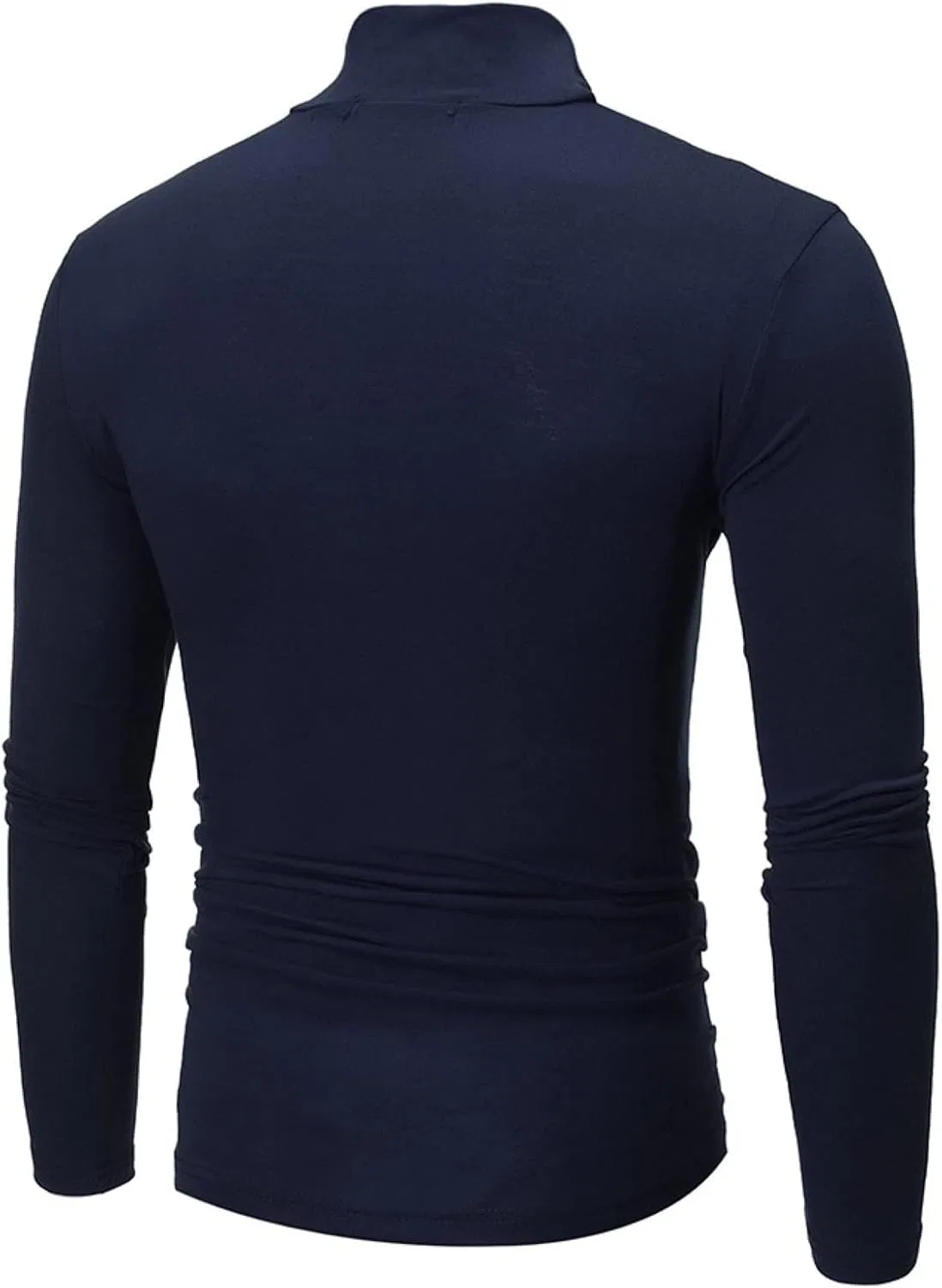 Мужская термофутболка с высоким воротом Mock Neck, Navy — фото 2