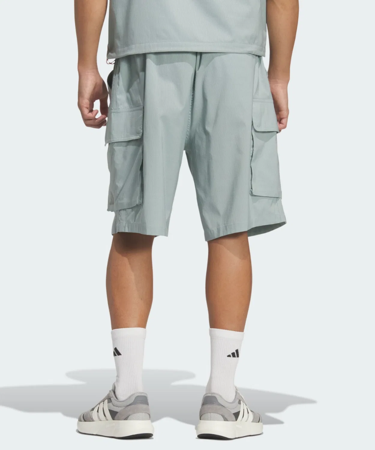 Мужские шорты-карго свободного кроя с принтом City Tech Loose Fit Dot Air Breathable Woven Cargo Shorts Adidas, Green — фото 2