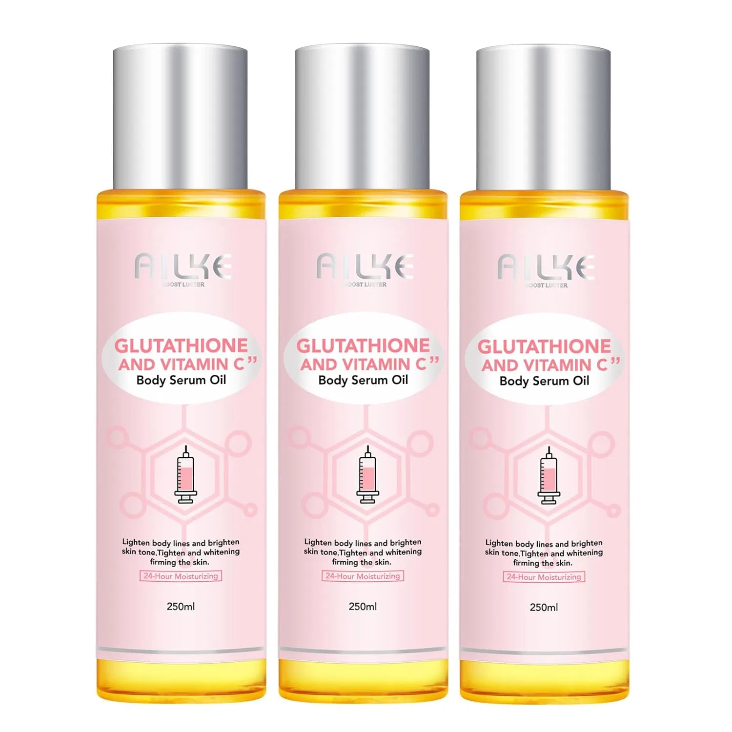 Сыворотка-масло для тела осветляющая AILKE BOOST LUSTER, набор 3 шт., 250 мл, 3 Items